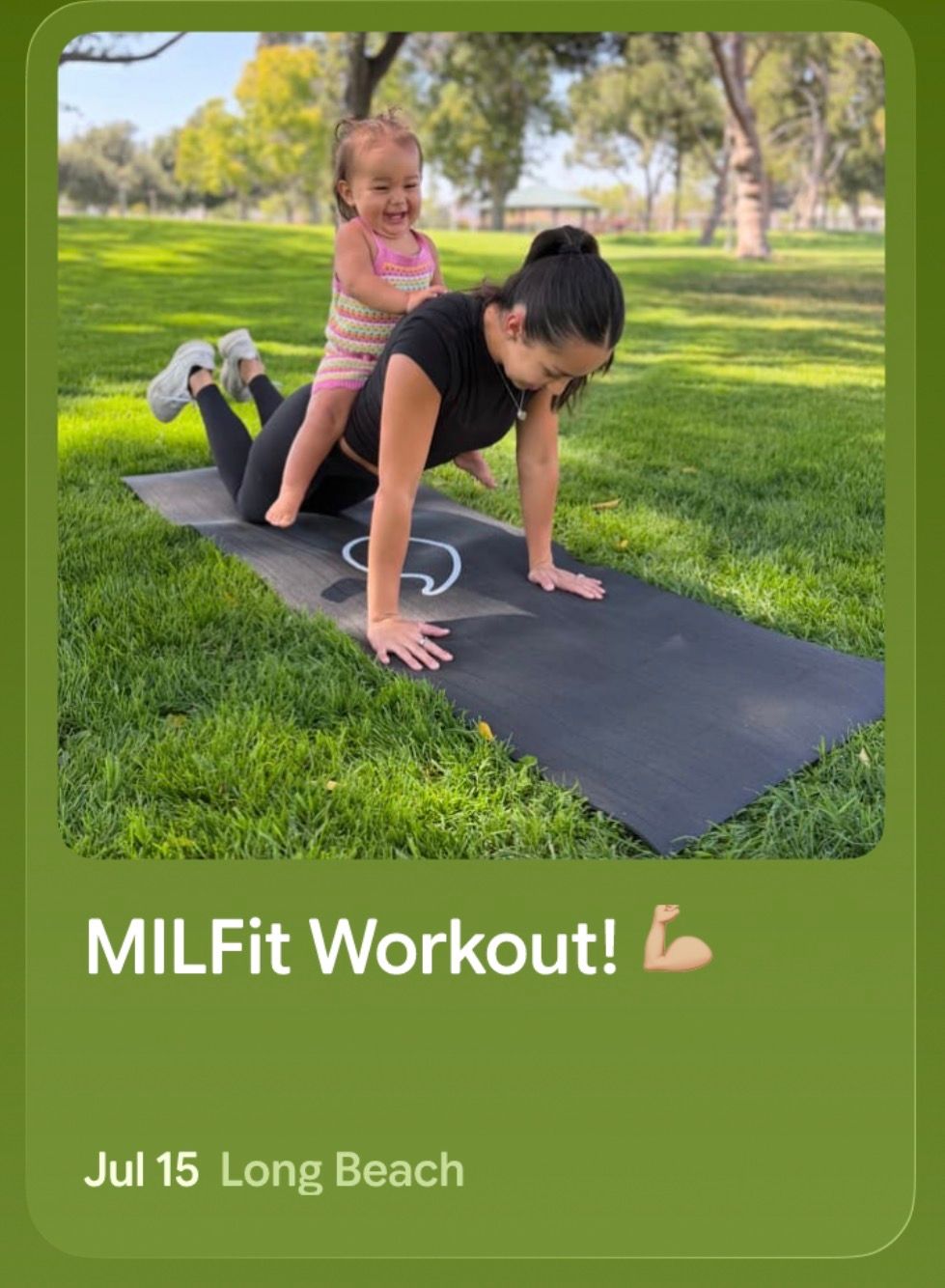 MILFit Workout community event flyer